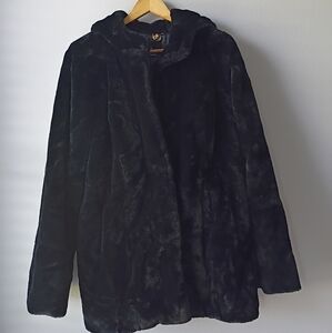 Dennis Basso Black Faux Fur